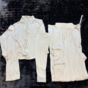 Cream Women's Lounge Set